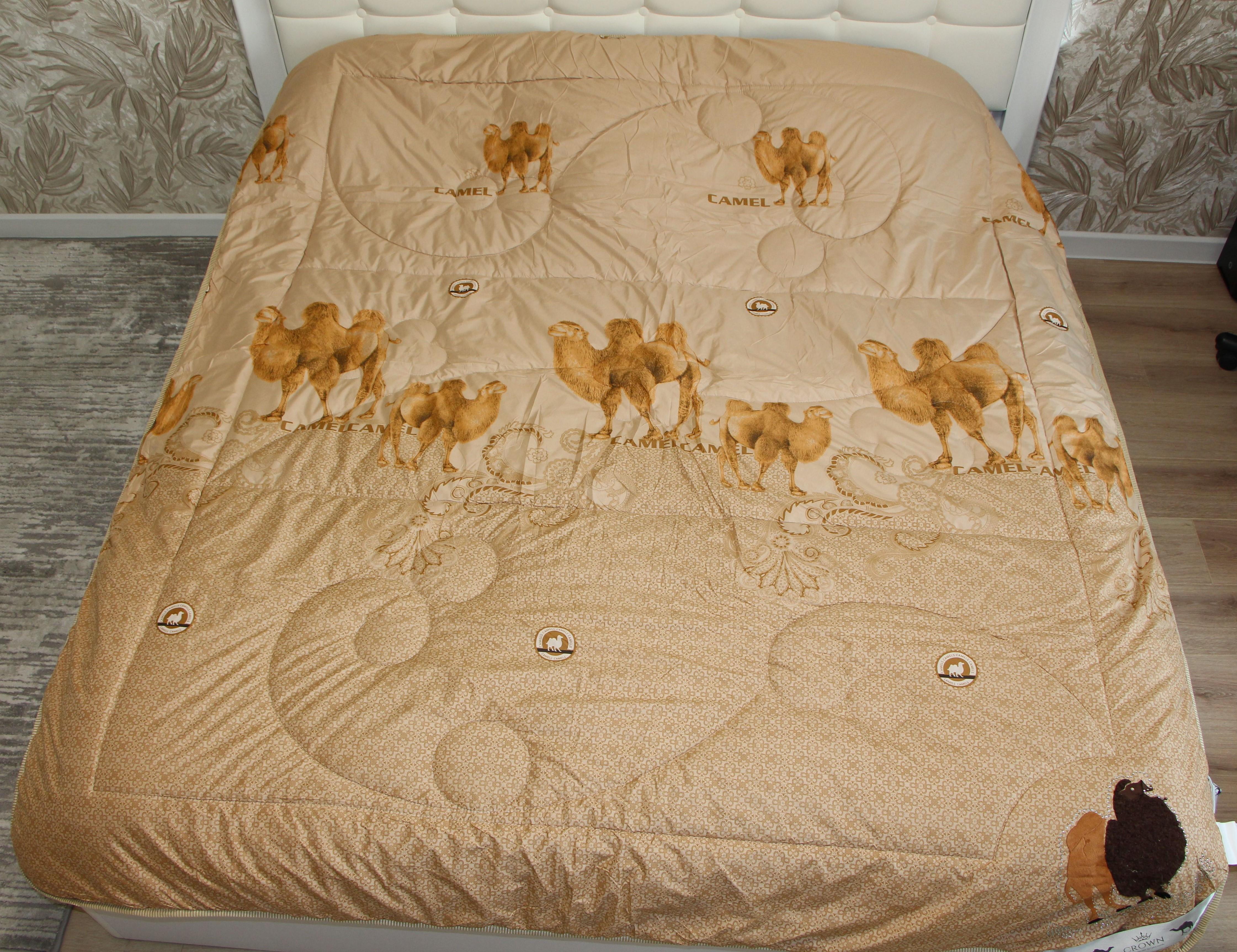 Одеяло зимнее евро из верблюжьей шерсти (102)