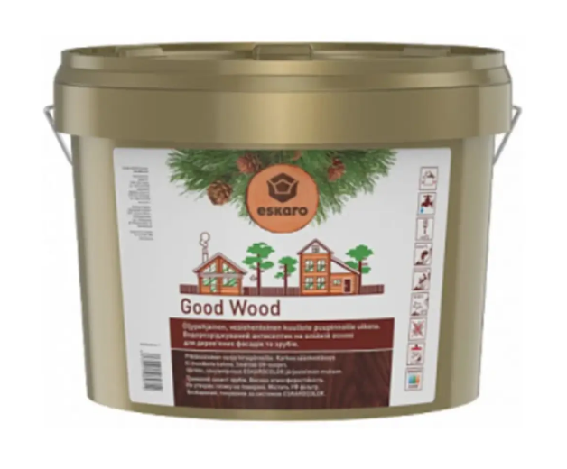 Масло антисептическое для деревянных срубов Eskaro GOOD WOOD 0,9 л (1702160593)