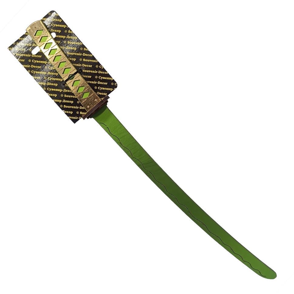 Дитячий іграшковий меч Сувенірний Катана міні GREEN KT45-G дерев'яний (RLT44261)