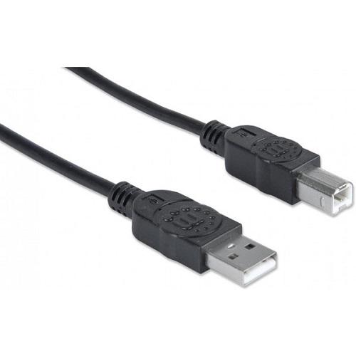 Кабель Manhattan USB 2.0 AM-BM 4,5 м Black (352505)