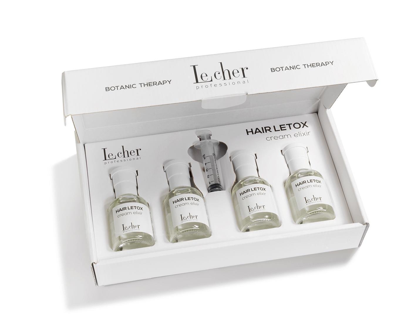 Набор ботокса для волос LeCher Professional Hair Letox Cream Elixir 4x50 мл - фото 1