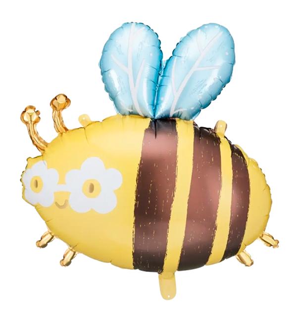 Воздушный шар PartyDeco Пчелка в очках 64х72 см (10604)
