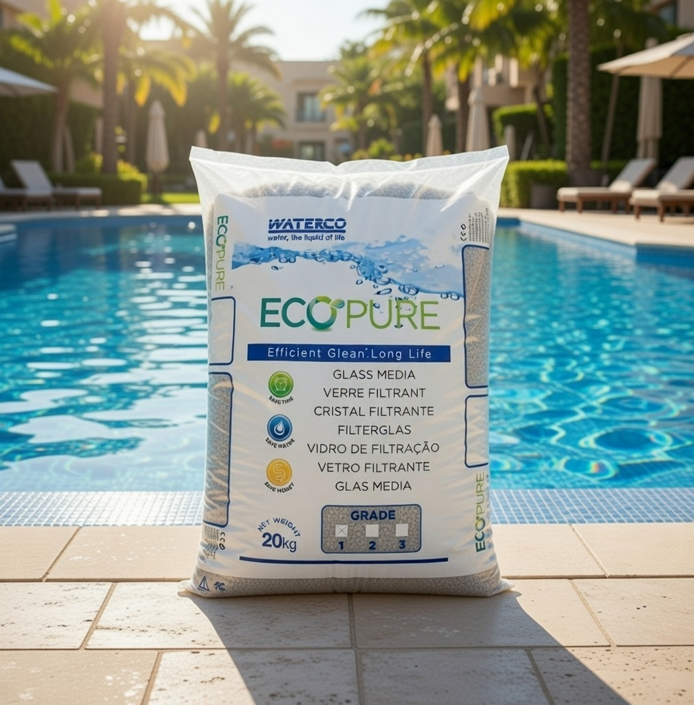 Стеклянный песок Waterco EcoPure 0,5-1 мм 20 кг