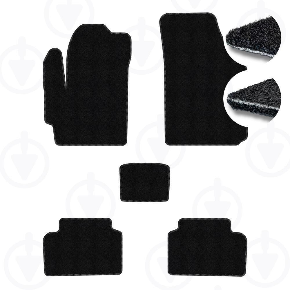 Комплект килимків в салон Star-Tex для Chevrolet Spark II 2005-2009 р. текстиль/Ciak Чорний (16354-62-05-07)