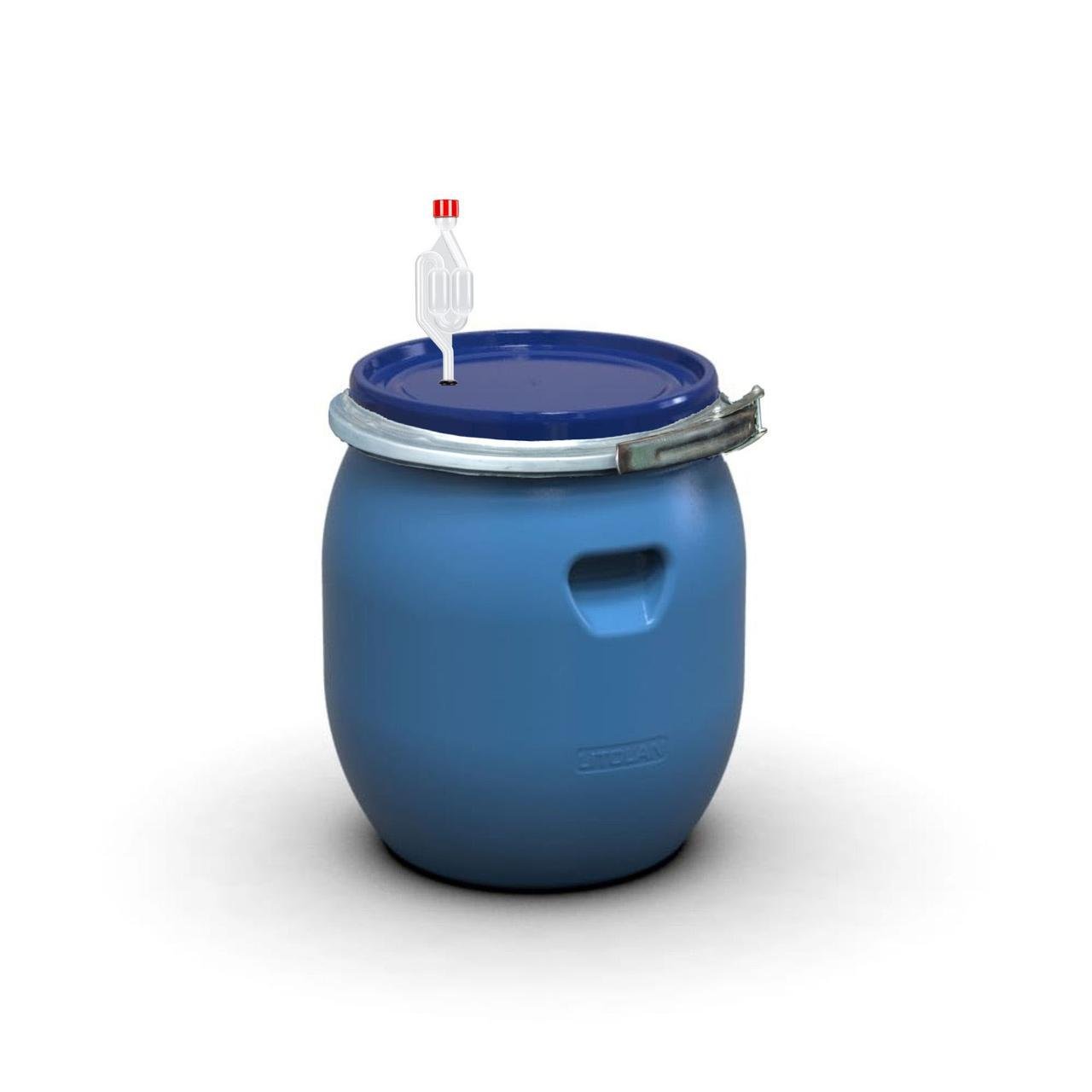 Бочка для брожения Litolan с металлическим хомутом и винным клапаном S-образным 45 л (29648) - фото 1 Бочка для брожения Litolan с металлическим хомутом и винным клапаном S-образным 45 л (29648) - фото 1