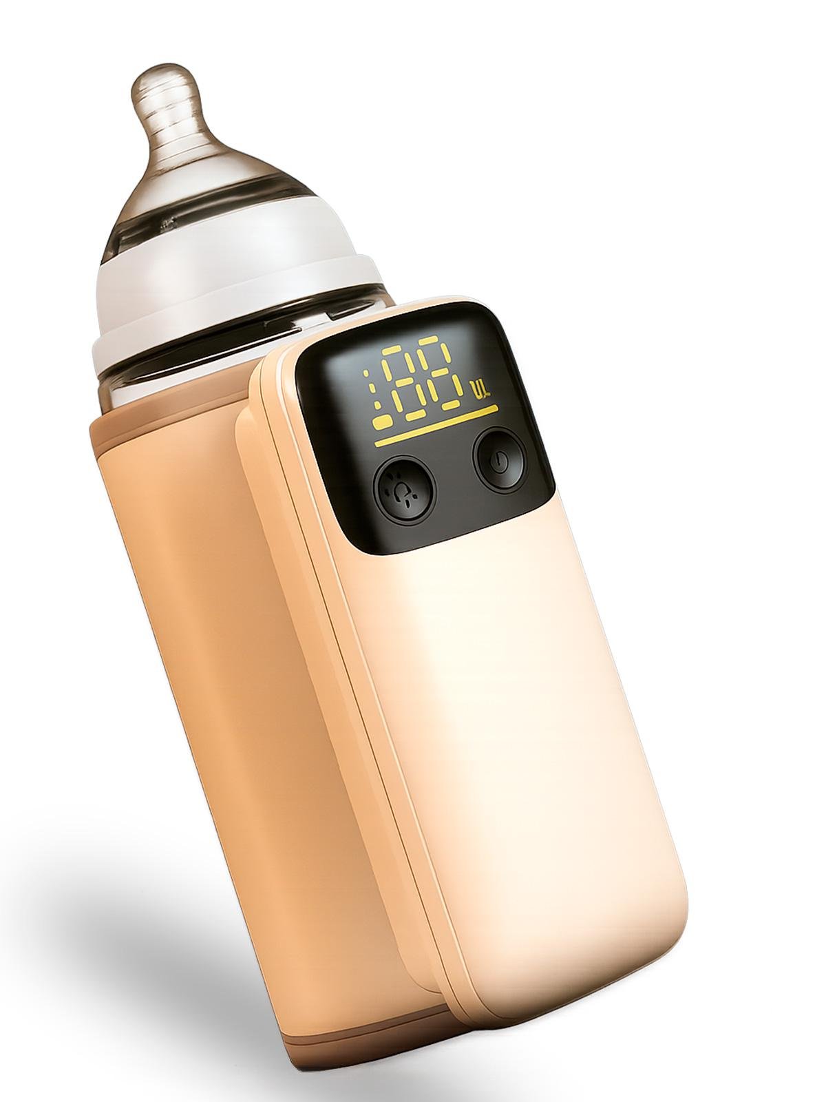 Підігрівач для дитячих пляшечок бездротовий DobraMama USB Бежевий (73725)