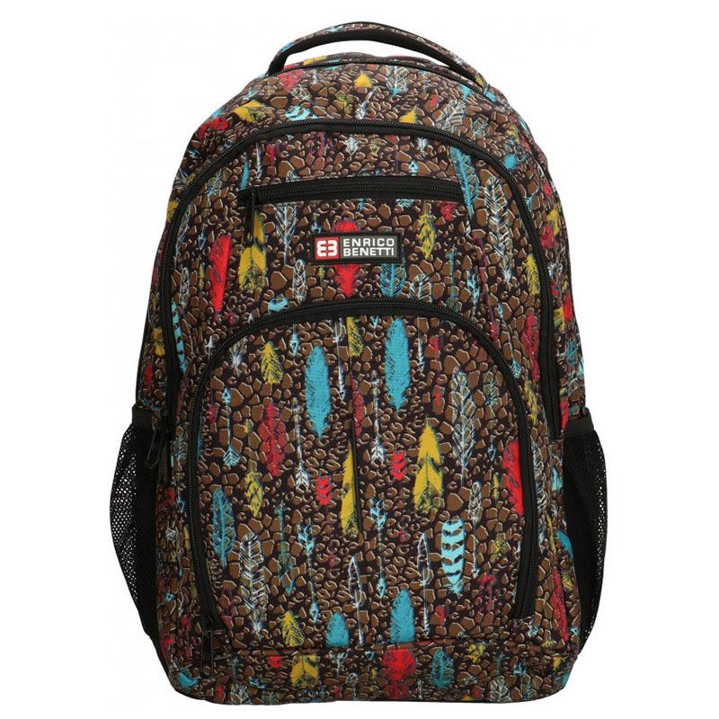 Городской рюкзак Enrico Benetti Lima Multi Feather с отделением для ноутбука 35 л (Eb46131418)