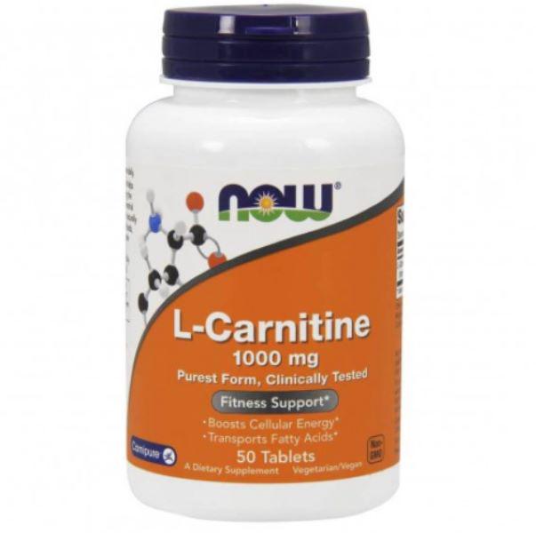 Карнитин L Now L-Carnitine 1000 mg 50 tabl