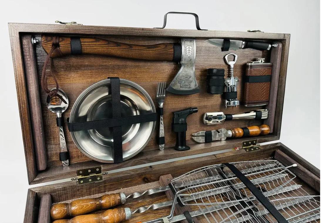 Набор шампуров в кейс Титан (21-10-KS-7505) - фото 4 Набор шампуров в кейс Титан (21-10-KS-7505) - фото 4