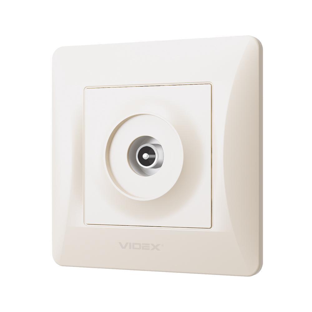 Розетка телевізійна Vіdех Bіnеrа TV Кремовий (22551079)