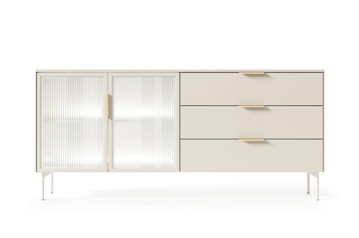 Комод с подсветкой Perfect Home Lumi 2D3S/181 2-дверный с 3 ящиками Кашемир (PFH-091387)