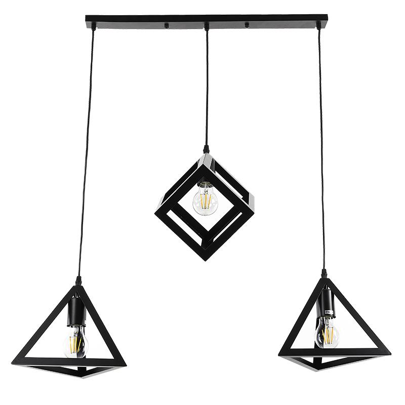 Люстра подвесная Light House SRS-16158/3 на три лампы Черный