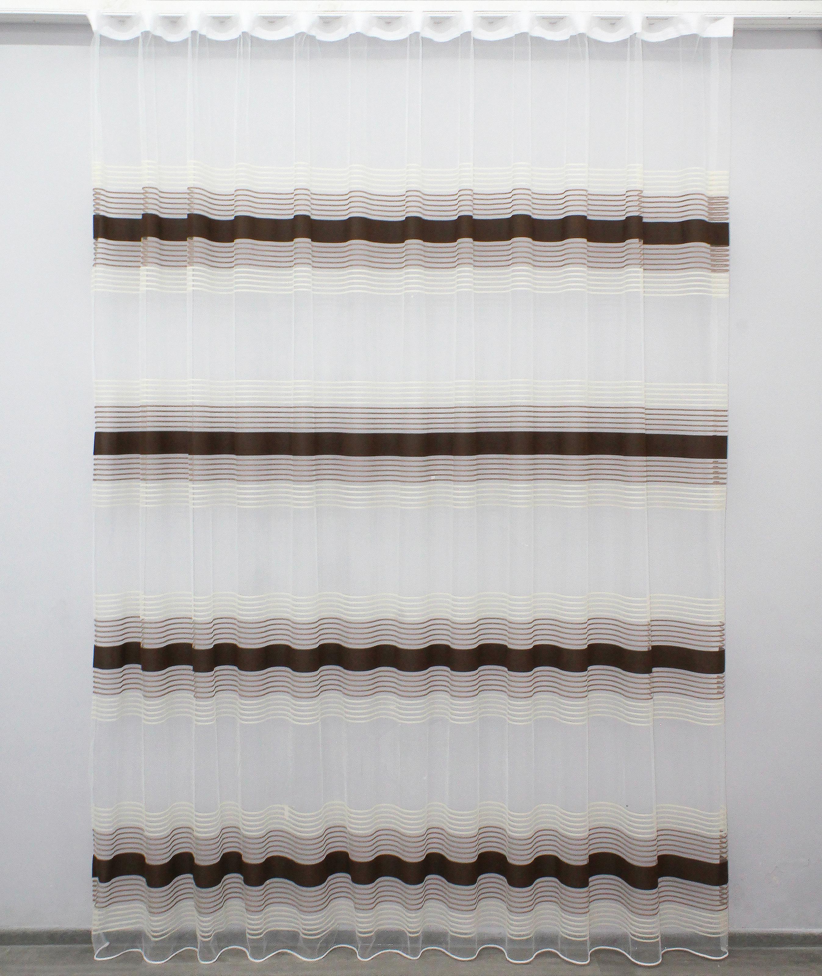 Тюль VR-Textil 1309т Терция фатин полоски 300х270 см Венге/Бежевый/Какао(42-0008) Тюль VR-Textil 1309т Терция фатин полоски 300х270 см Венге/Бежевый/Какао(42-0008)