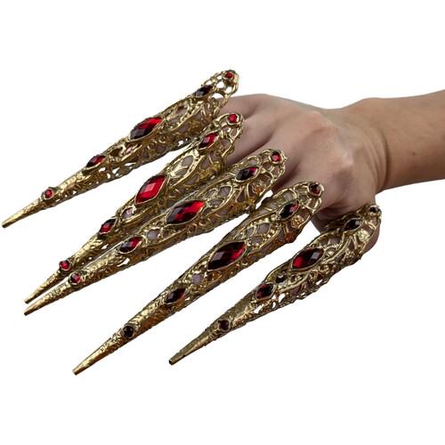 Когти в камнях Seta Decor 5 шт. (23-571GL-RD)