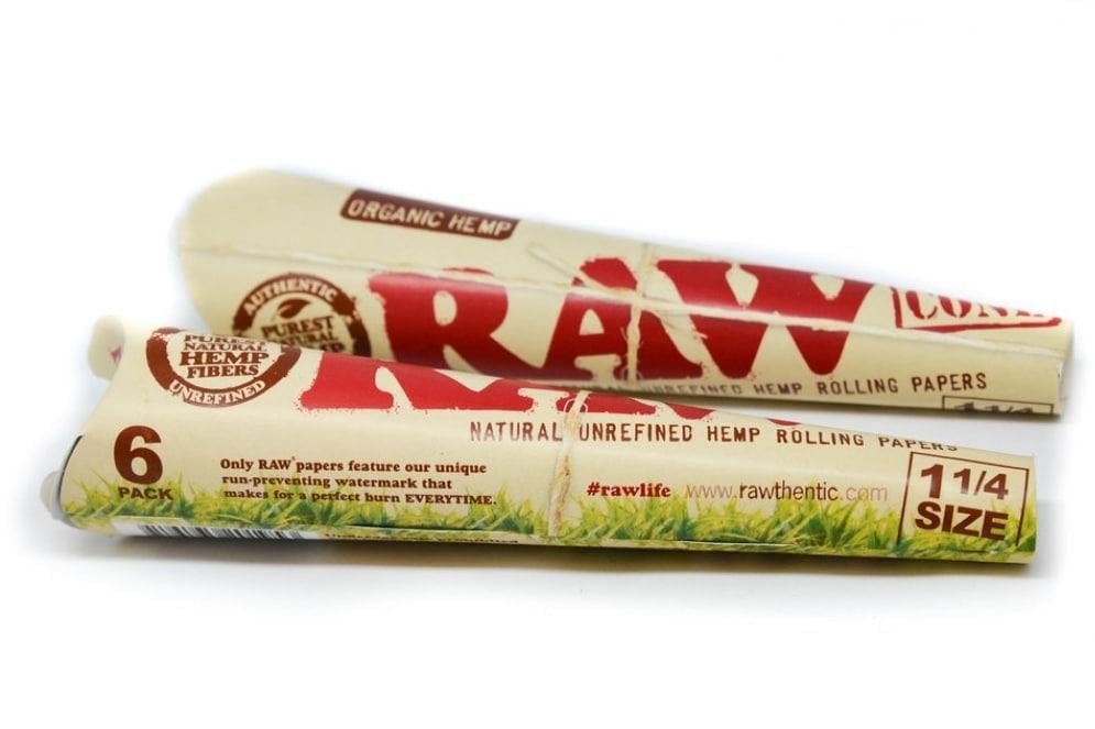 Конуси RAW Organic 6PK 1¼" Hemp