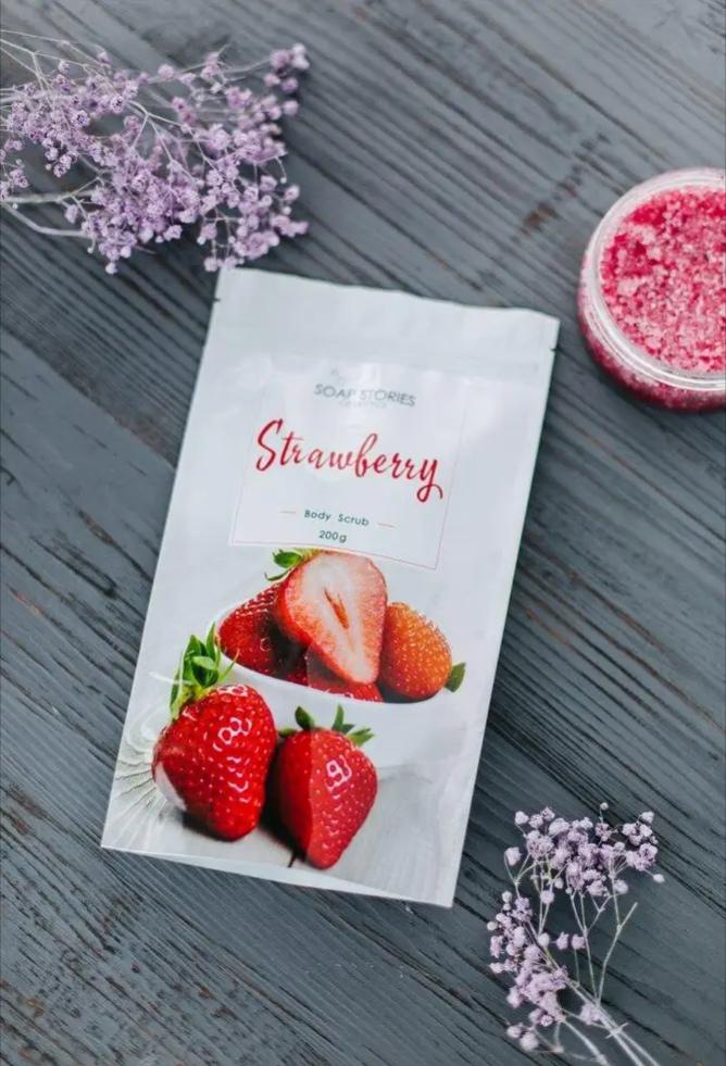 Скраб цукровий для тіла Полуниця 200 г - фото 2