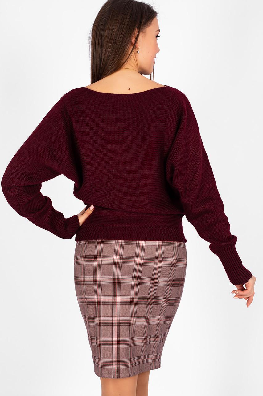 Юбка в клетку 0125-1 XS Red - фото 3