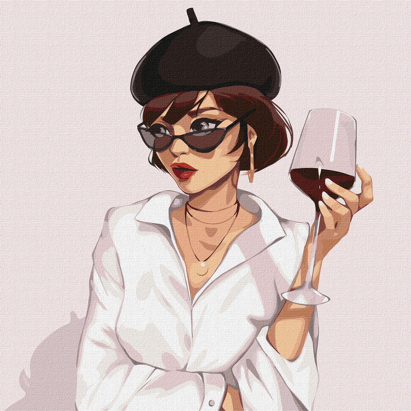 Набір для розпису по номерах Ideyka Паризький стиль 40x40 см (MTT-147485)