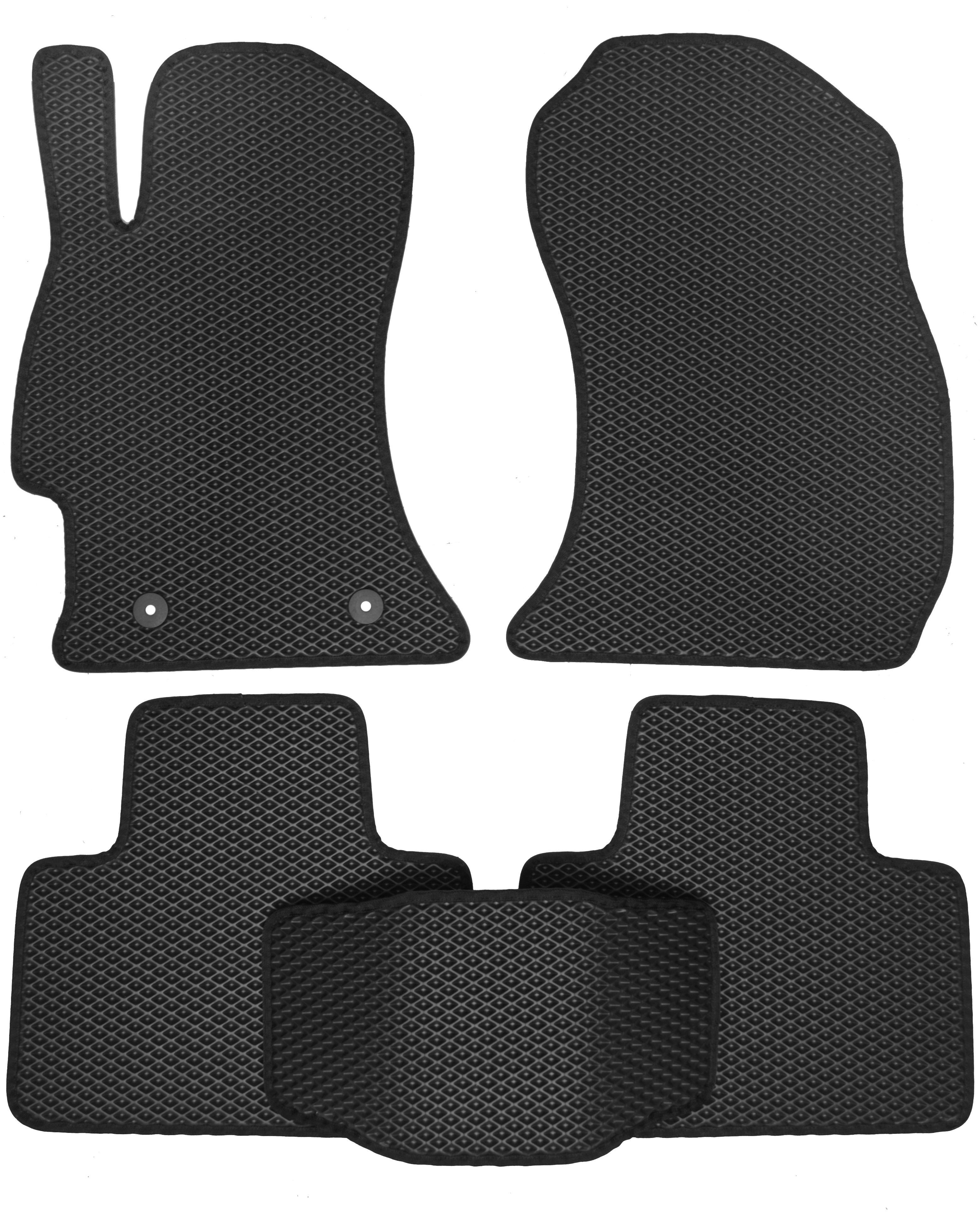 Коврики в салон Kinetic для Subaru Forester '13-18 EVA-полимерные Черный