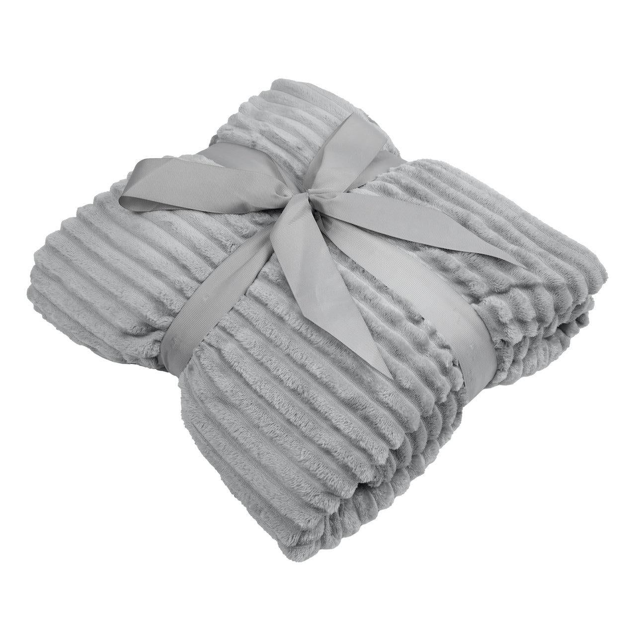 Плед Belizza Line gri 200х220 см микрофибра (8-6-4797358)