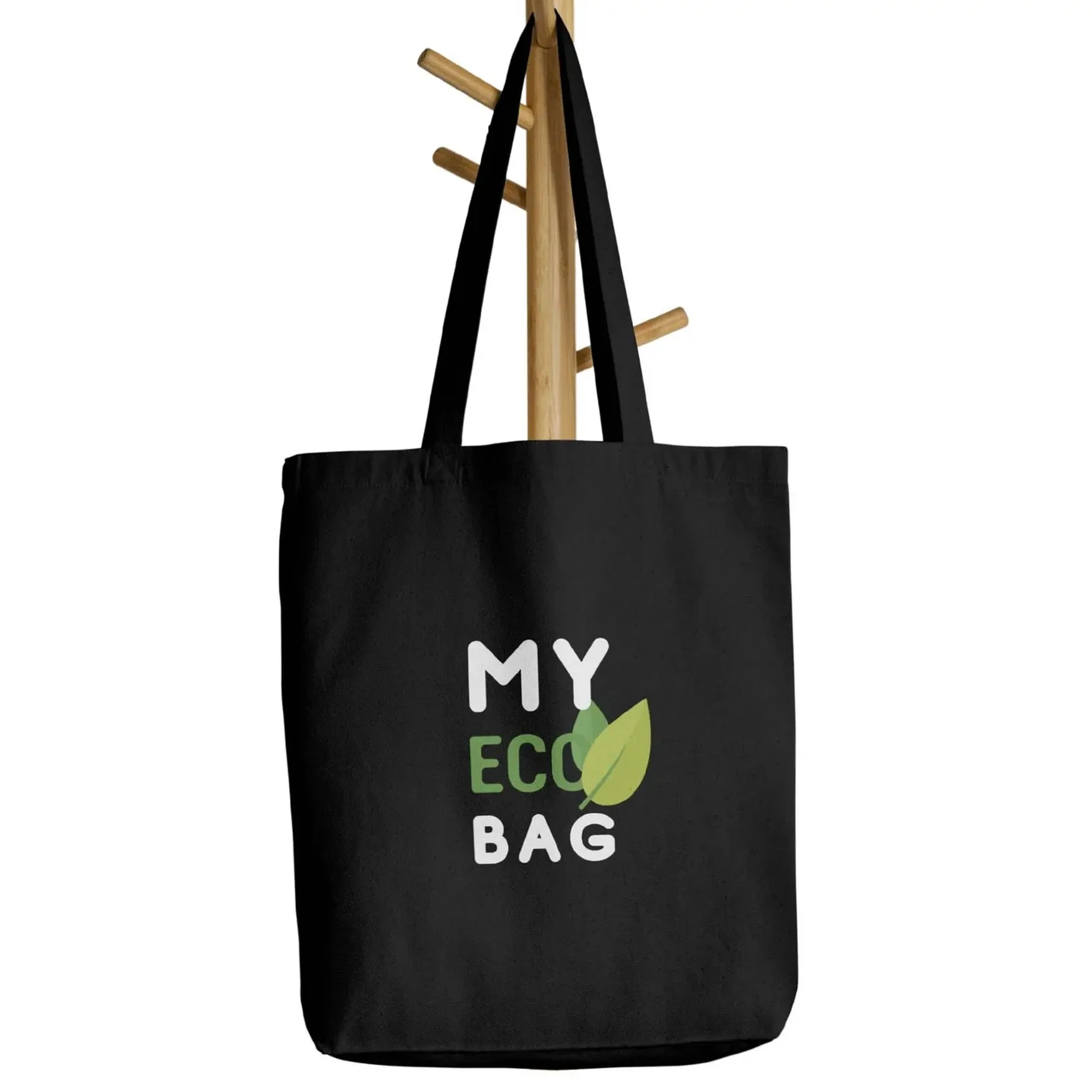 Шопер з принтом "My eco bag" Чорний