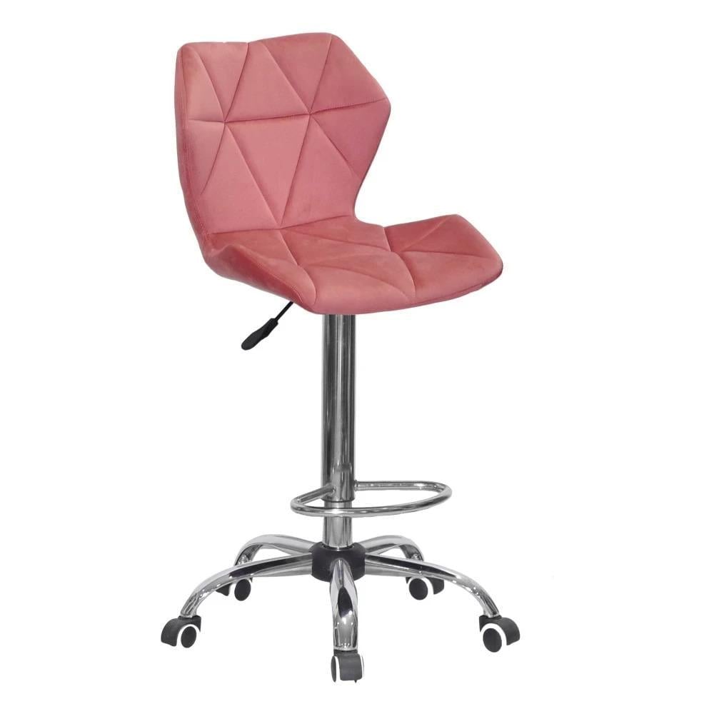 Стілець TECHNO OFFICE HIGH CHROME оксамит Теракотовий (900486) Стілець TECHNO OFFICE HIGH CHROME оксамит Теракотовий (900486)