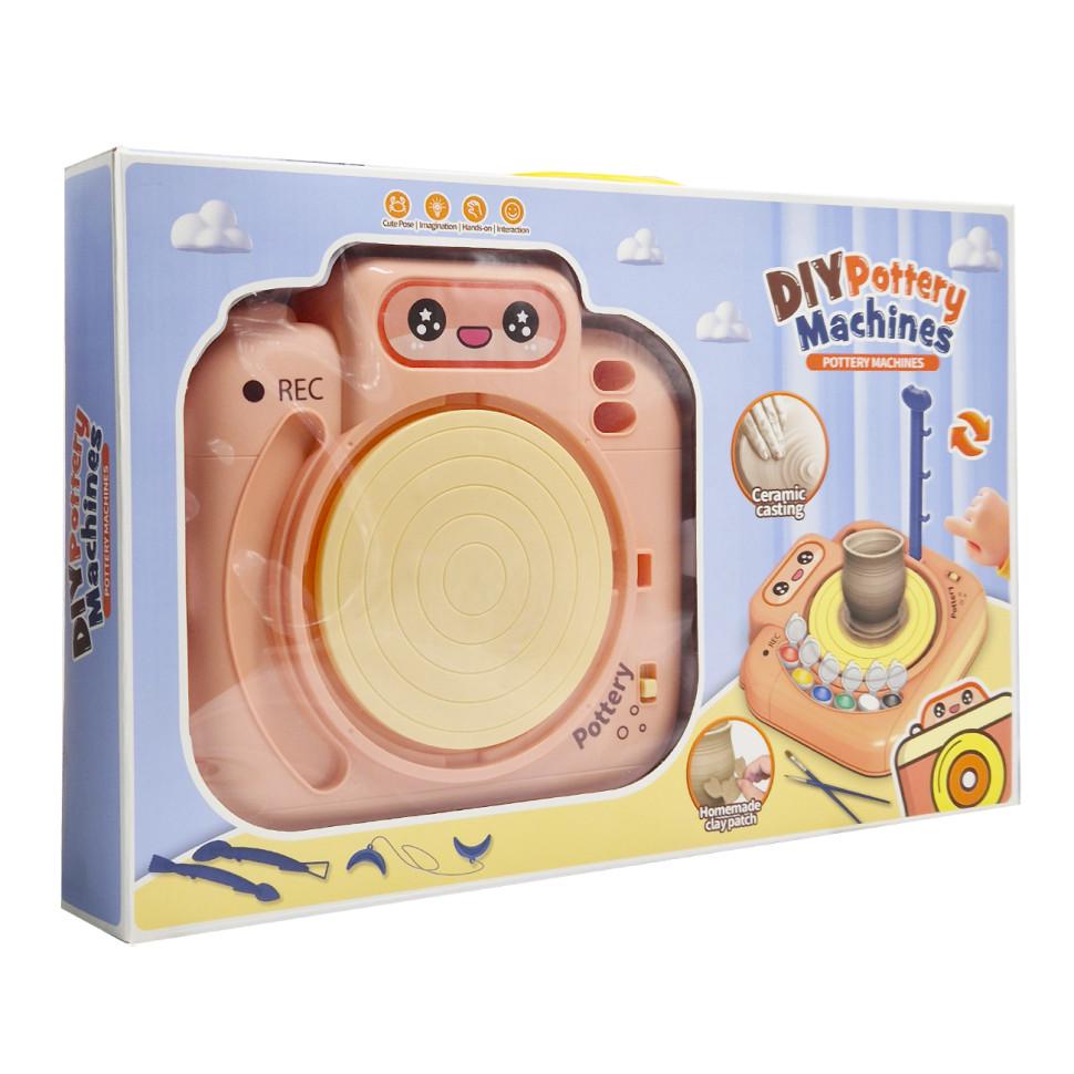 Набор для творчества Bambi Гончарный круг и 6 красочных акриловых покрытий Разноцветный (ZY113)