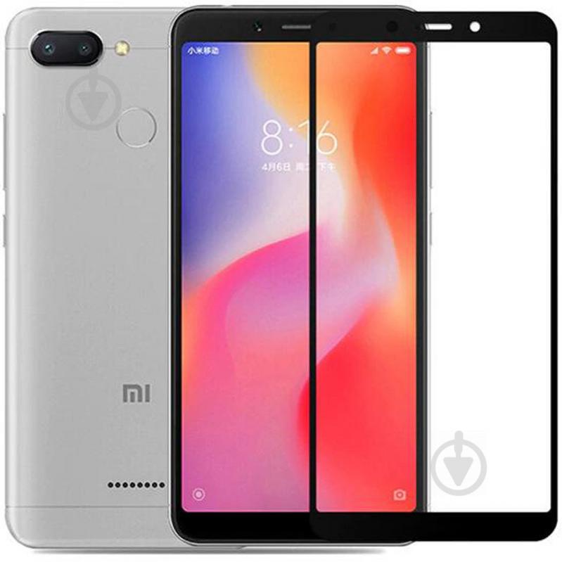 Захисне скло Epik 2.5D CP+ (full glue) для Xiaomi Redmi 6 / Redmi 6A Чорне (768322)
