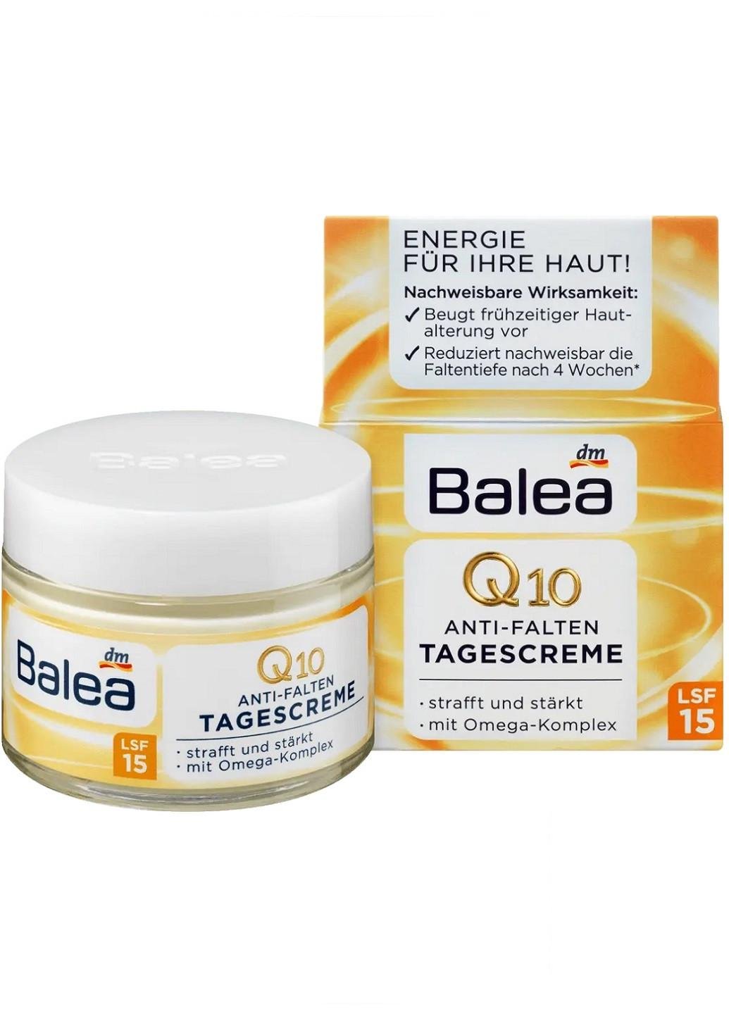 Крем для лица Balea Q10 Tagescreme SPF15 против морщин дневной 50 мл (Е-01356)