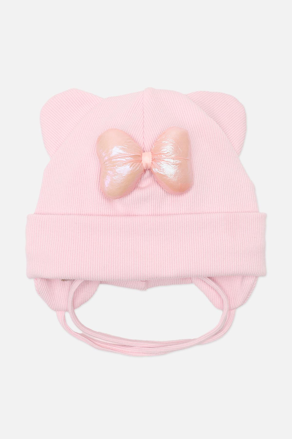 Шапка для дівчинки 44-46 см Рожевий (ЦБ-00271731)