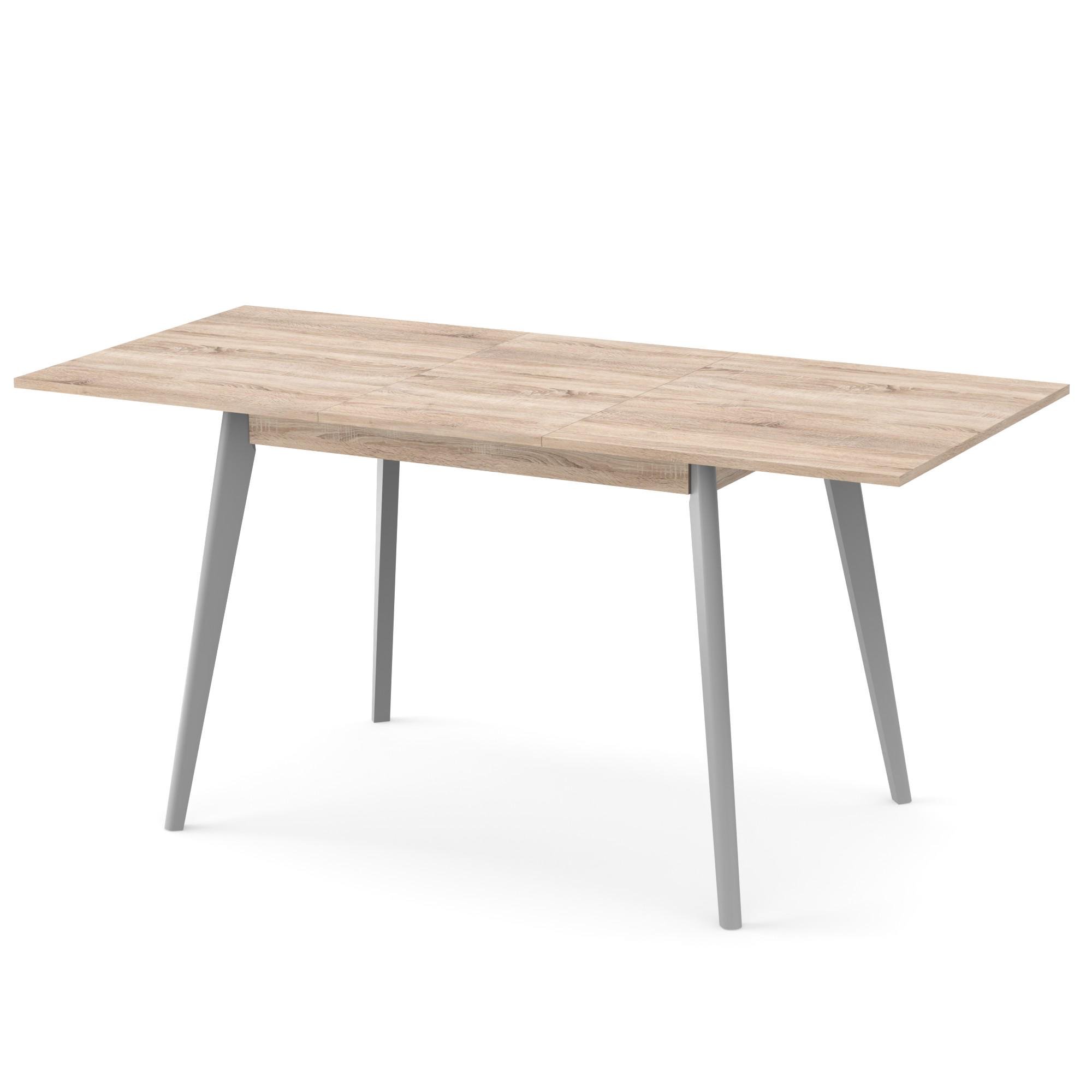 Обеденный стол раскладной Неман БОН 1180х680 см Дуб сонома/Серый (332953)
