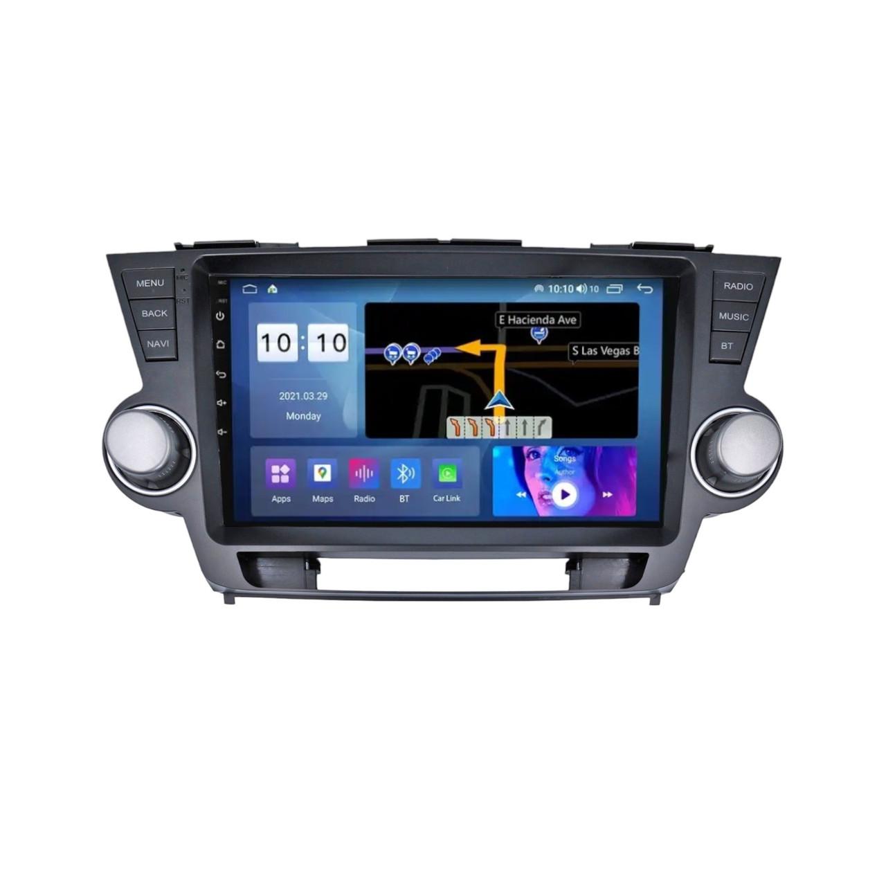 Магнитола штатная Mekede M600S для Toyota Highlander 2 XU40 2007-2013 Kluger 2008-2014 K2 10" (2226422175)