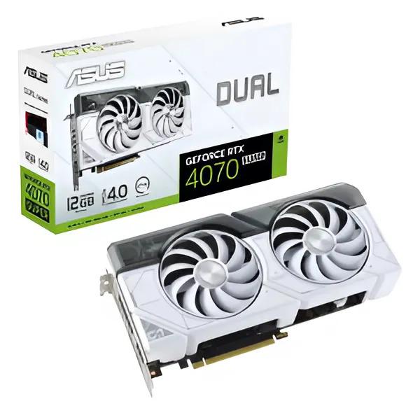 Видеокарта Asus nVidia 12 Гб GDDR6X 21000 МГц (DUAL-RTX4070S-12G-WHITE) - фото 10 Видеокарта Asus nVidia 12 Гб GDDR6X 21000 МГц (DUAL-RTX4070S-12G-WHITE) - фото 10