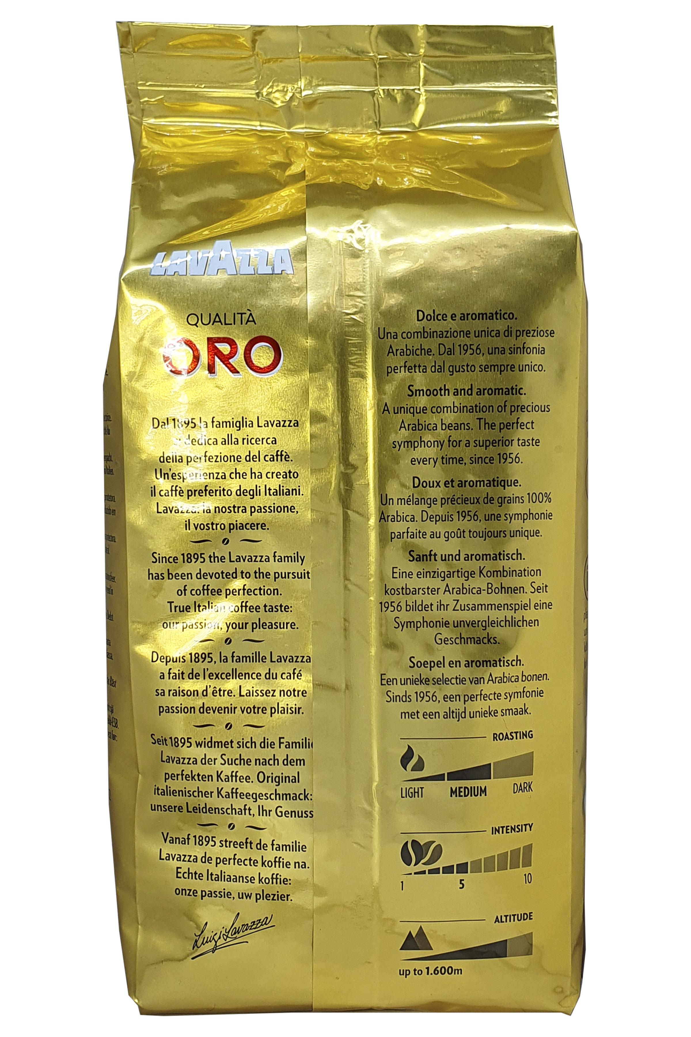 Кава Lavazza Qualita Oro зерно 500 г (53638) - фото 4 Кава Lavazza Qualita Oro зерно 500 г (53638) - фото 4