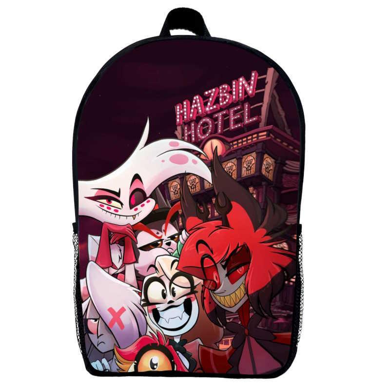 Школьный рюкзак Hazbin Hotel 012 39х27х14 см 14 л Черный (2356728229)