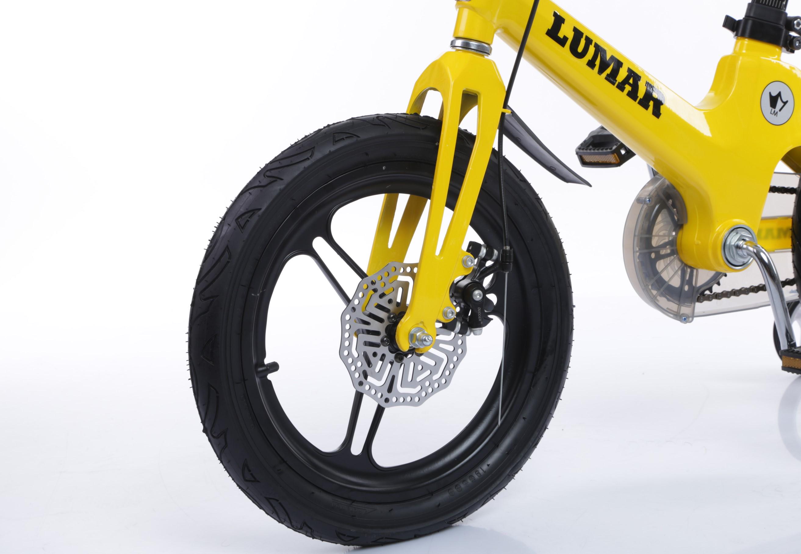 Магнієвий дитячий велосипед LUMAR 16'' Жовтий (1601) - фото 5