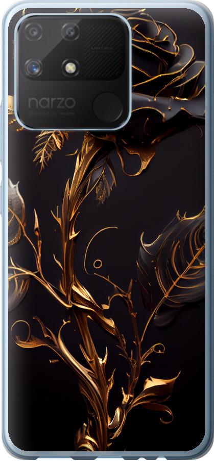 Чехол на Realme Narzo 50A Роза 3 (5552t-2514-42517)