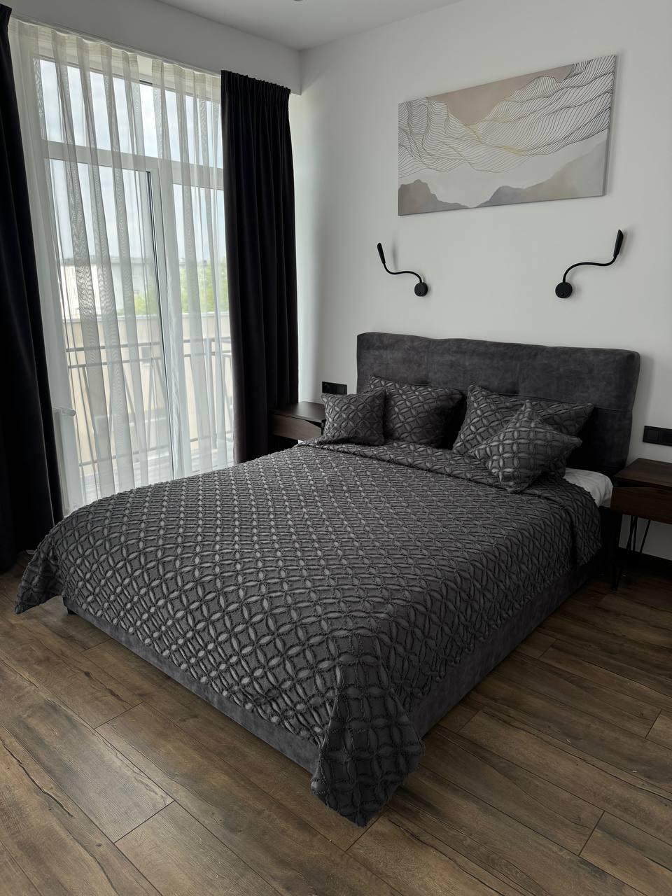 Покрывало Фрея 140x250 см Графитовый (21621-10-140x250cm) - фото 9