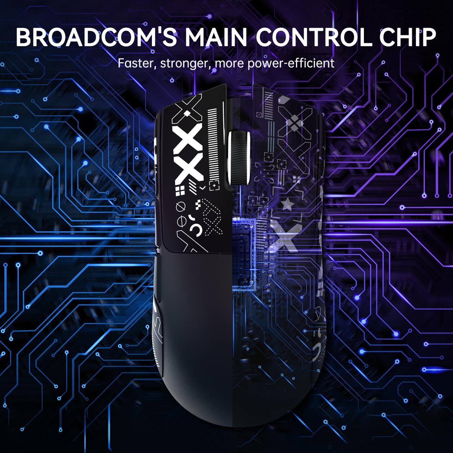 Миша ігрова бездротова attack shark X11 RGB 22K DPI PAW3311 6 кнопок для ПК/Mac Black (2552925126) - фото 7