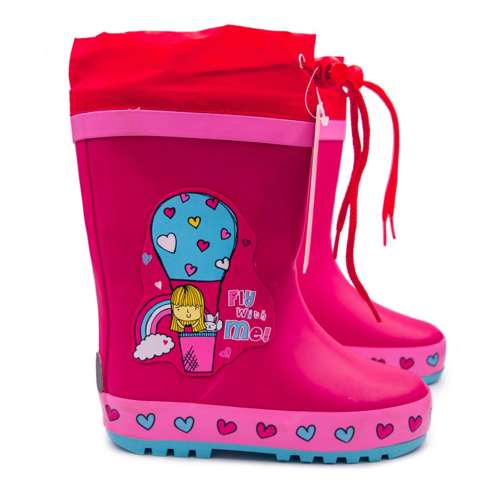 Резиновые сапоги для девочки TOM.M MV-1304 р. 21 Малиновый