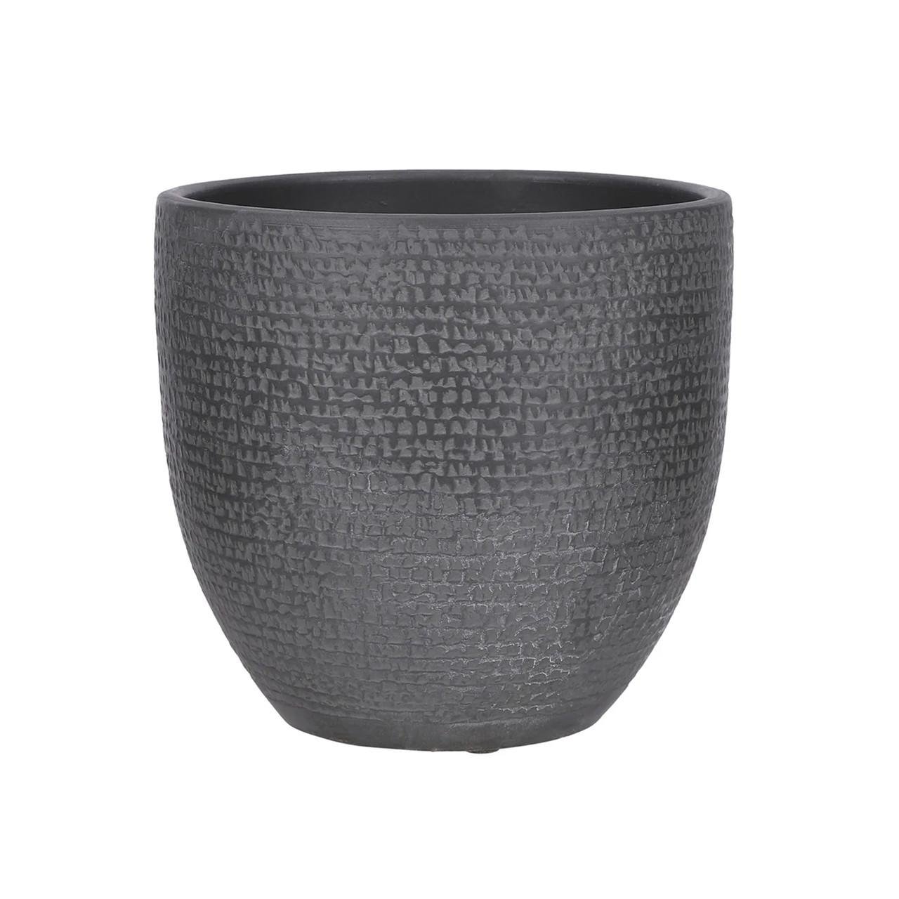 Кашпо Edelman Carrie pot round 24х22 см Черный (A-025712)