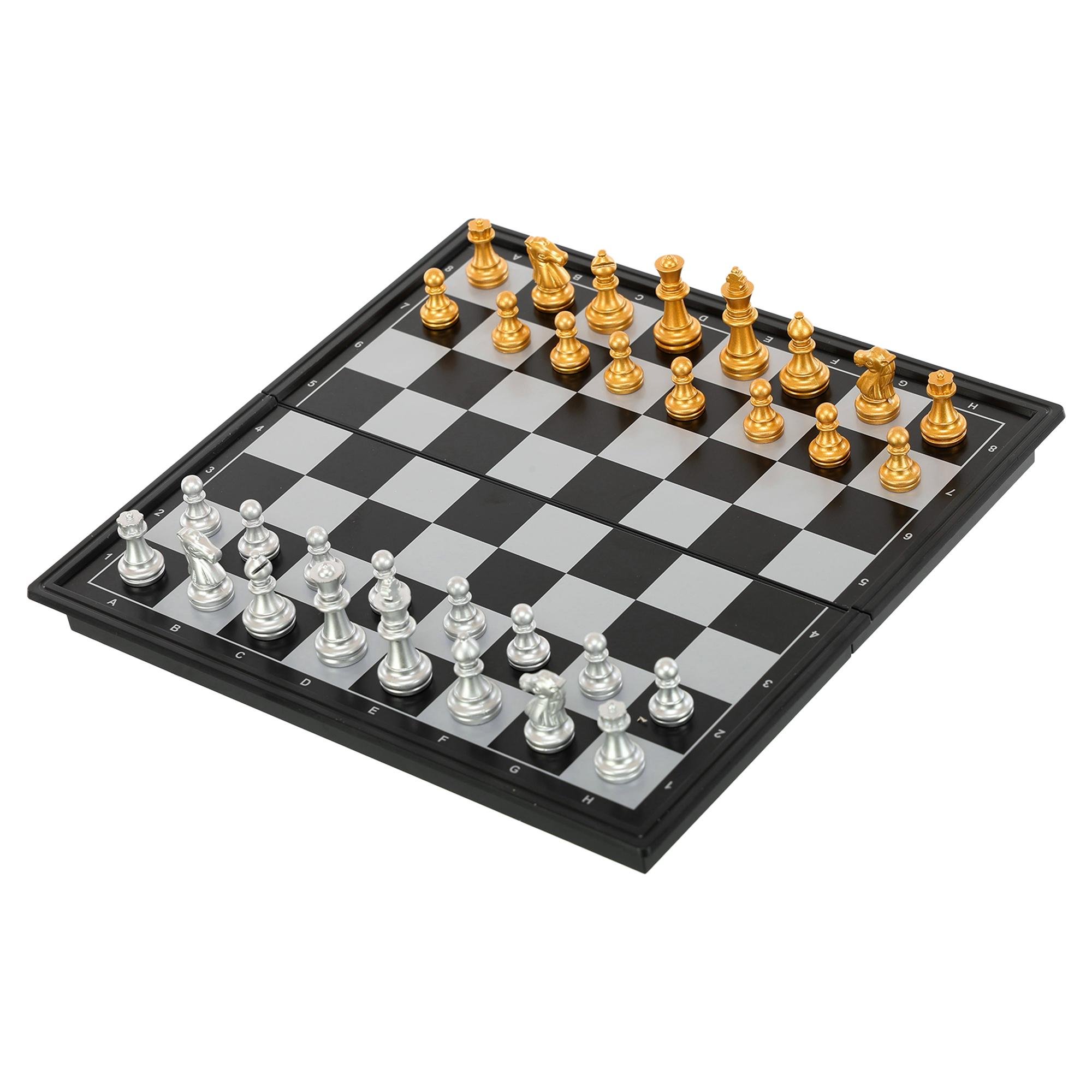 Шахматы дорожные BEAR CARD 2012A пластиковые на магнитах 20х20х3,5 см (2012A)