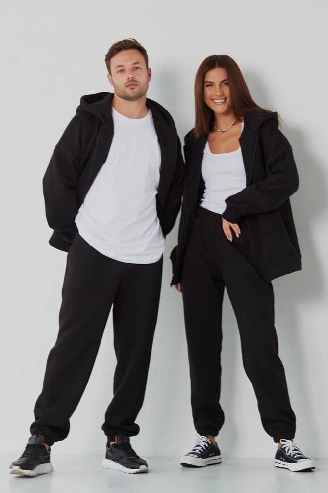 Прогулочный костюм унисекс на замке М115.4 S Черный (349-1-60) - фото 2