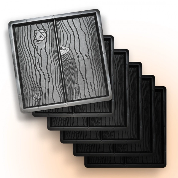 Форми для тротуарної плитки Верес-2007 Дошка 400x400 мм 6 шт. (1020206-3305)