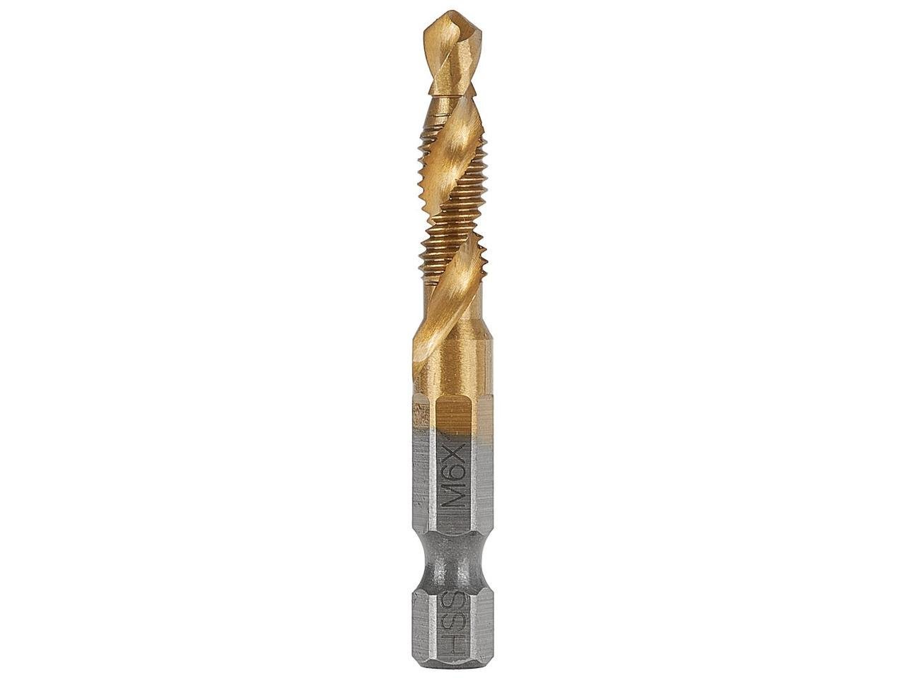 Мітчикове свердло GeKo HSS-tyt M6x1,0 з хвостовиком для шуруповерта Hex E6,3 1/4" 6 (G38133) Мітчикове свердло GeKo HSS-tyt M6x1,0 з хвостовиком для шуруповерта Hex E6,3 1/4" 6 (G38133)