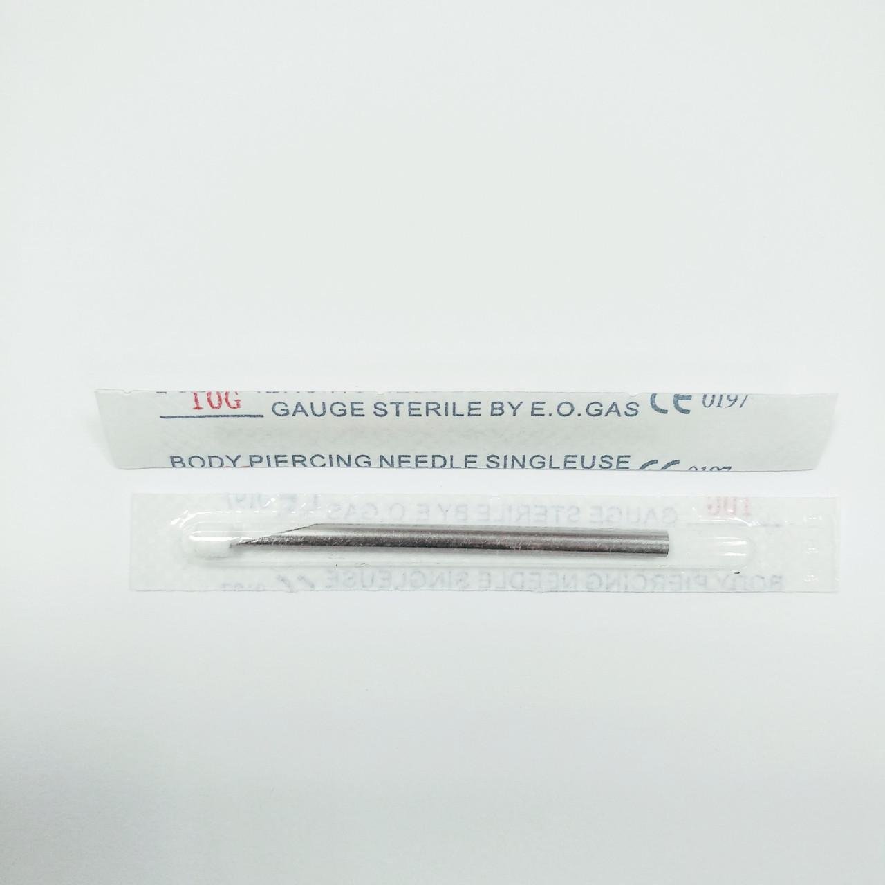 Игла для пирсинга 10G 2,5 мм
