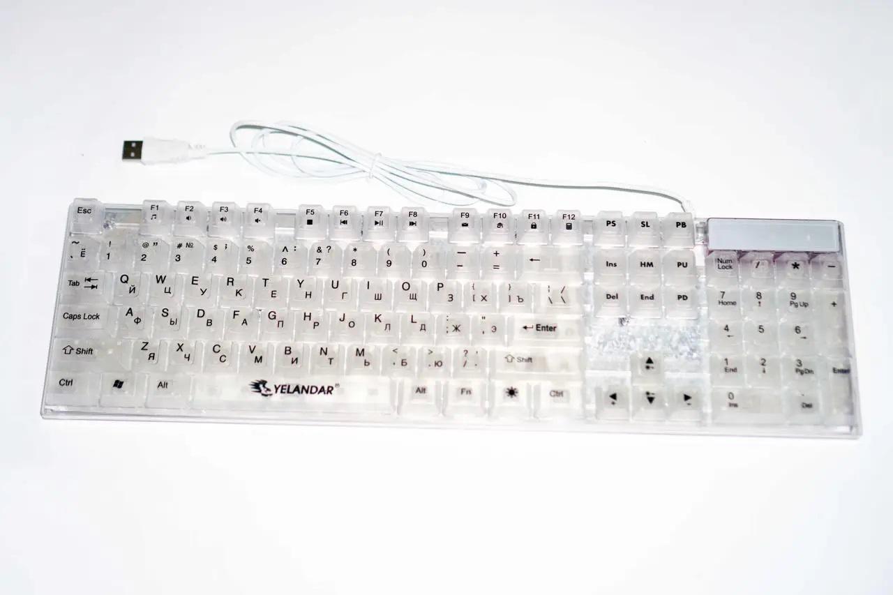 Клавиатура Yelandar AN-T20 RGB USB с мембранной конструкцией и геометрической формой (2086614274)