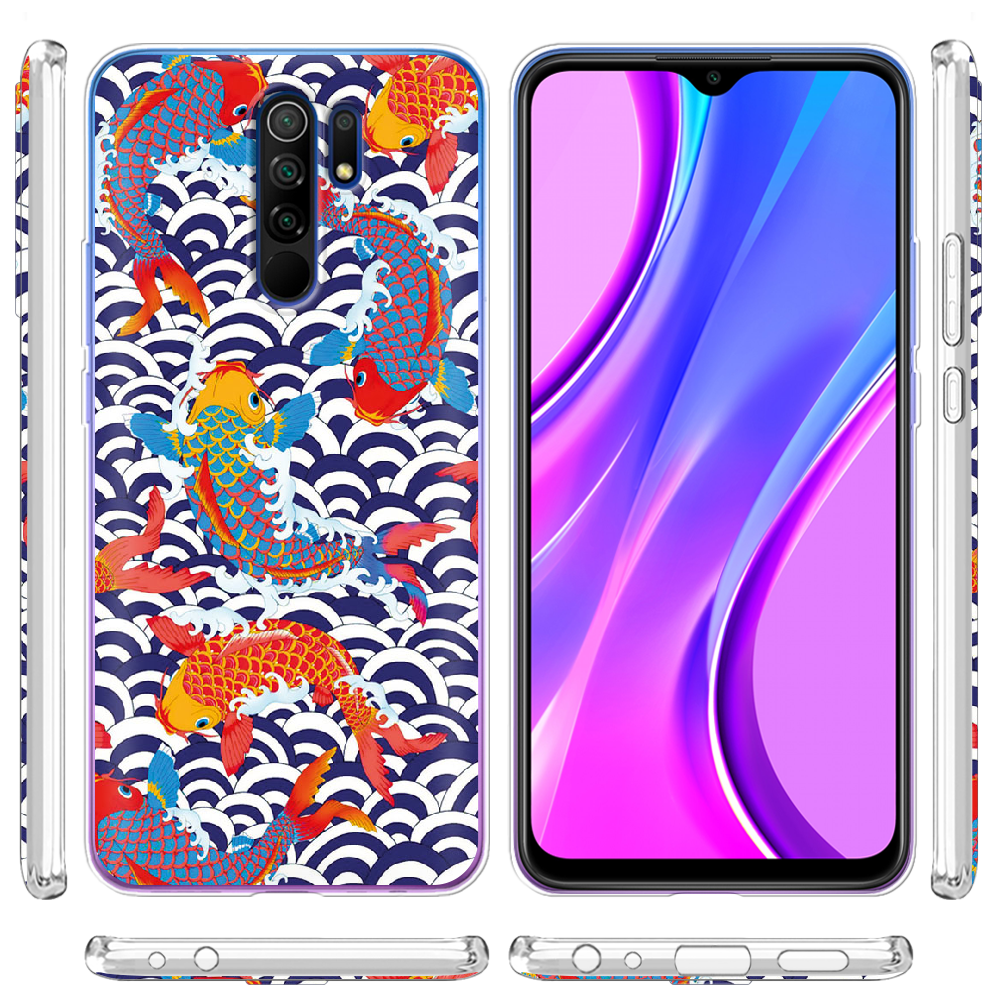 Чехол BoxFace Xiaomi Redmi 9 Koi Fish Прозрачный силикон (40233-up2477-40233) - фото 3