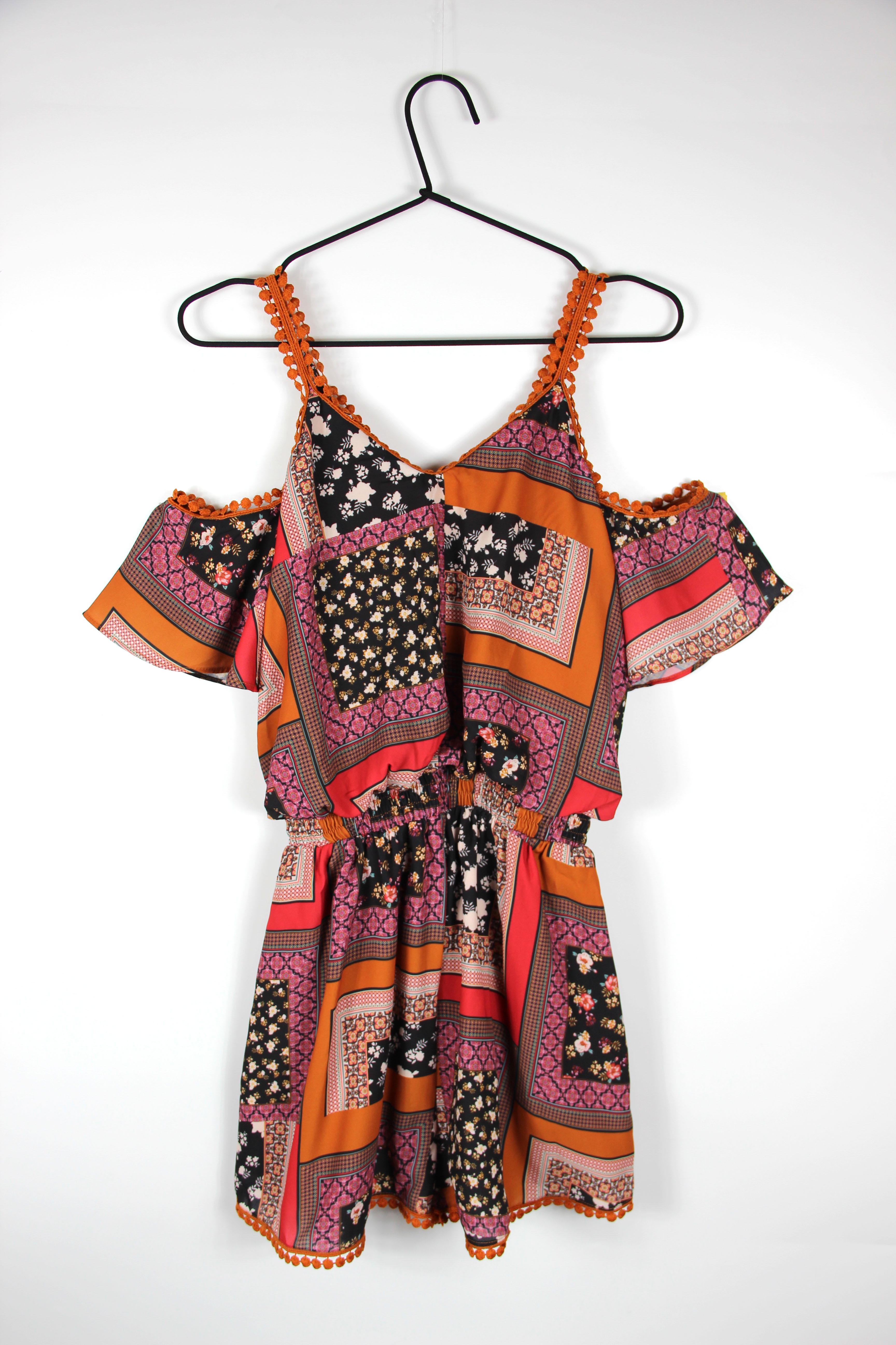 Комбинезон Only с принтом XS Коричневый (119378502)