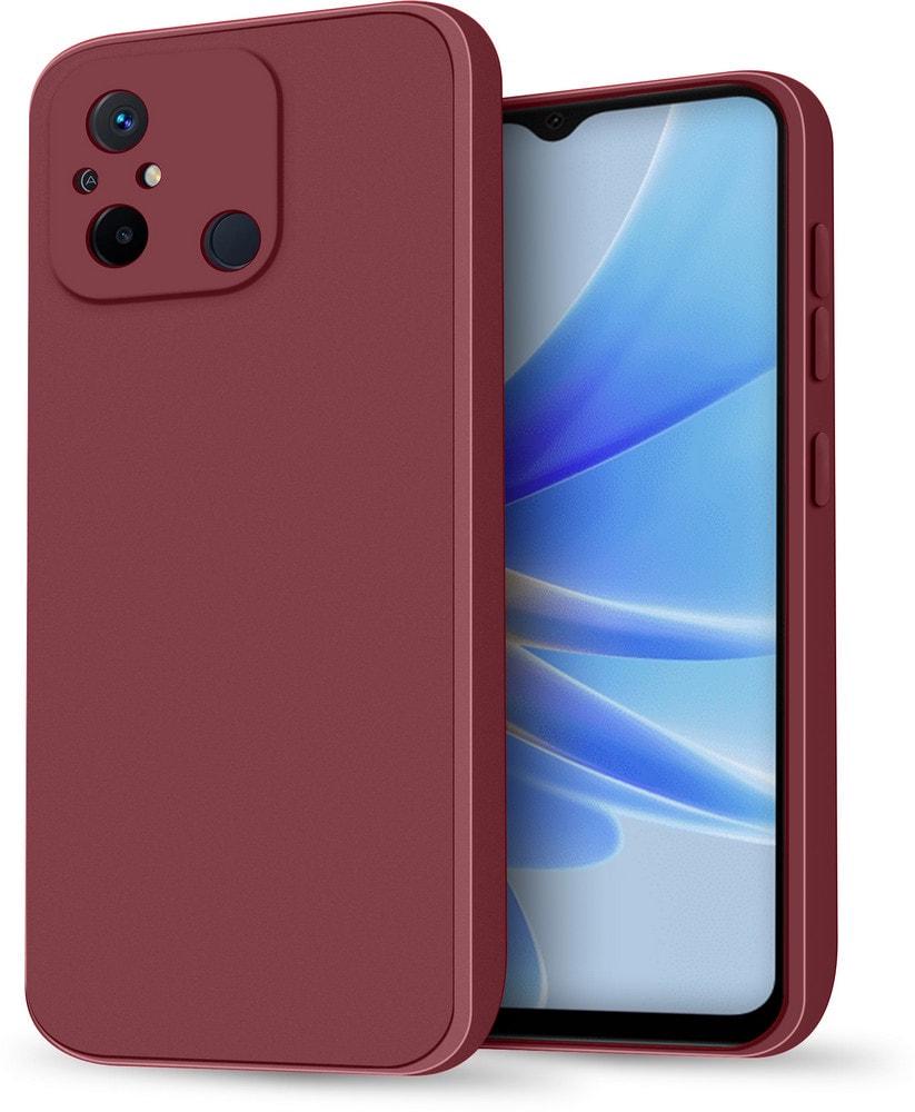 Силиконовый чехол HardCorner Xiaomi Redmi 12C (с микрофиброй) Wine (35416-42)